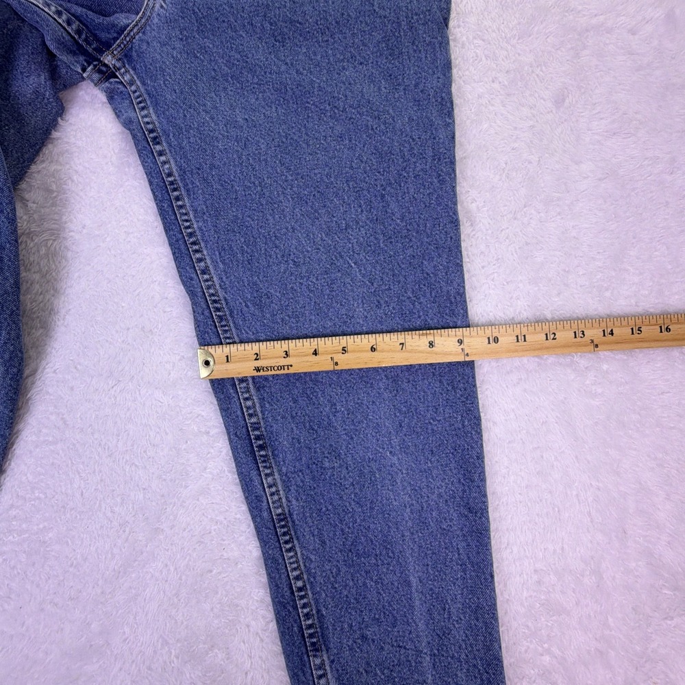 Vintage 90s Gitano High Waisted Denim‎ Jeans Women's 12P Petite Blue Tapered Leg - Picture 9 of 11